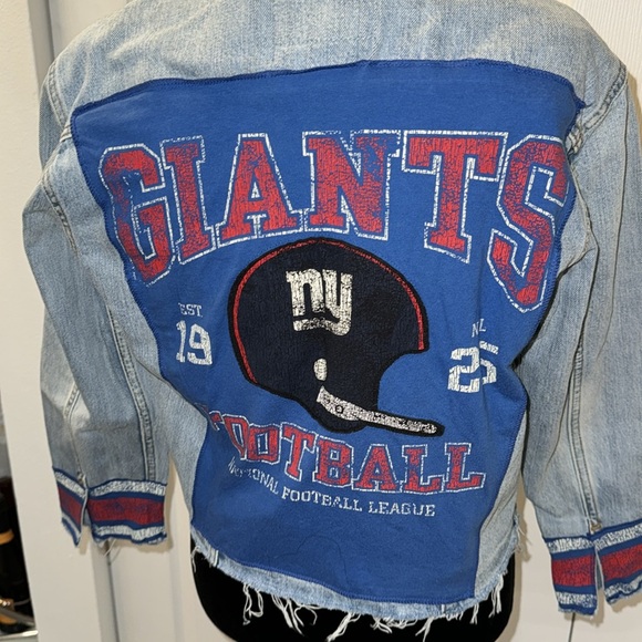 Up cycled Vintage Levi New York Giants Denim Jacket - Picture 5 of 7